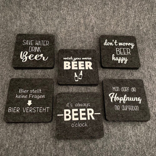 Filzuntersetzer „Bier“