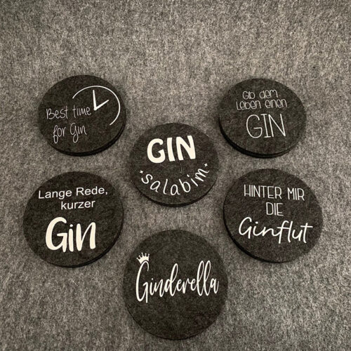 Filzuntersetzer „Gin“