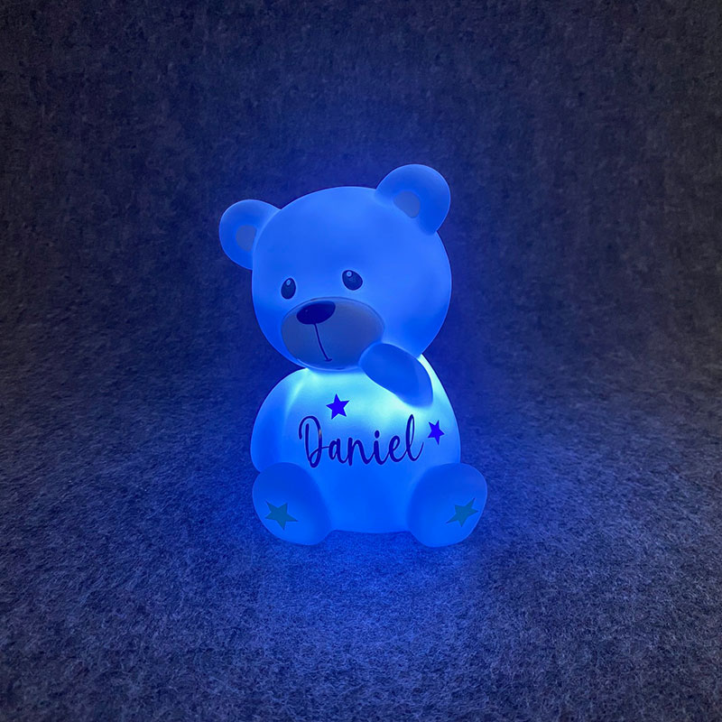 Geschenkelampe LED Nachttischlampe Teddybär Geschenke 3D Nachtlicht  Teddybear, Farbwechsel, Leuchte 7 Farben fest integriert, Valentinstag  Geschenk für Freundin, Partnerin, Verlobte, Frau