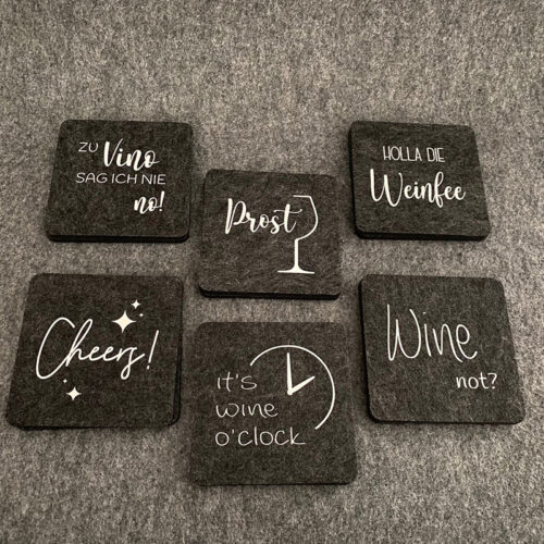 Filzuntersetzer „Wein“